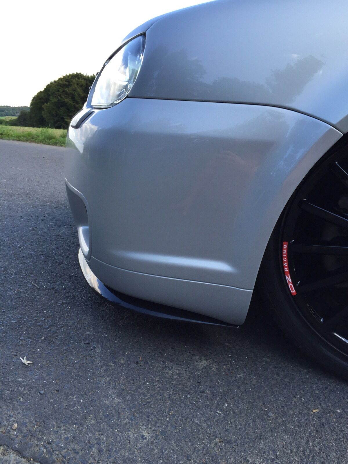 VW GOLF 4 IV R32 1998+ FRONT BUMPER SPLITTER ABS MATT BLACK