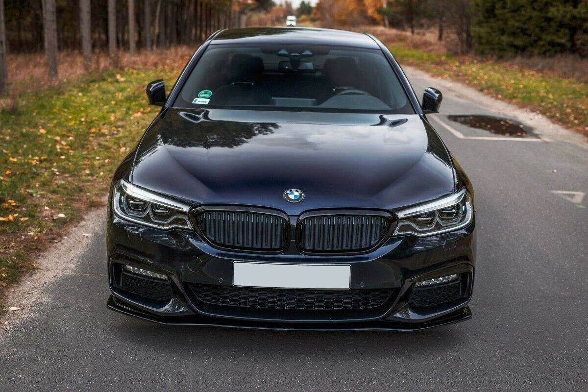SPLITTER FOR BMW 5 SERIES G30 G31 UNDER FRONT BUMPER SPOILER GLOSSY BLACK
