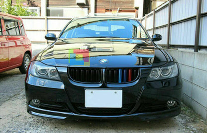 BLACK M3 DOUBLE BLADE FRONT GRILLE BMW 3 SERIES E90 E91 2005-2008 3 COLORS