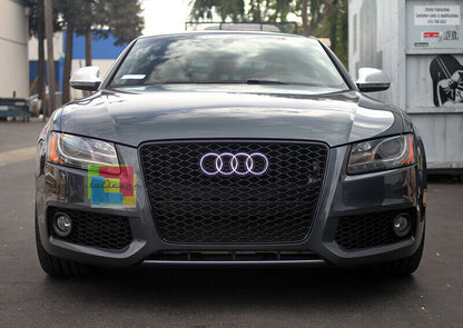 FOG LIGHT GRILLS FOR AUDI A5 07-11 RS5 DESIGN S5 ABS SLINE BUMPER - P -.