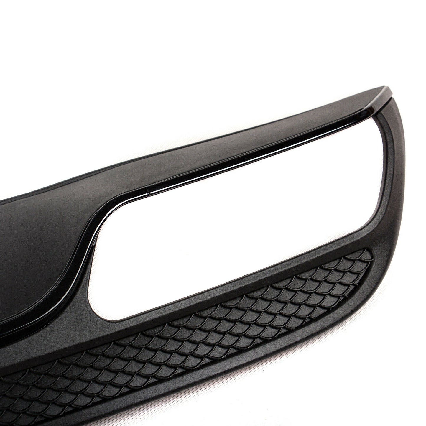 MERCEDES CLASSE C W205 S205 DIFFUSORE NERO SOTTO PARAURTI POSTERIORE + TERMINALI