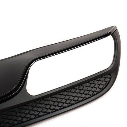 MERCEDES CLASSE C W205 S205 DIFFUSORE NERO SOTTO PARAURTI POSTERIORE + TERMINALI