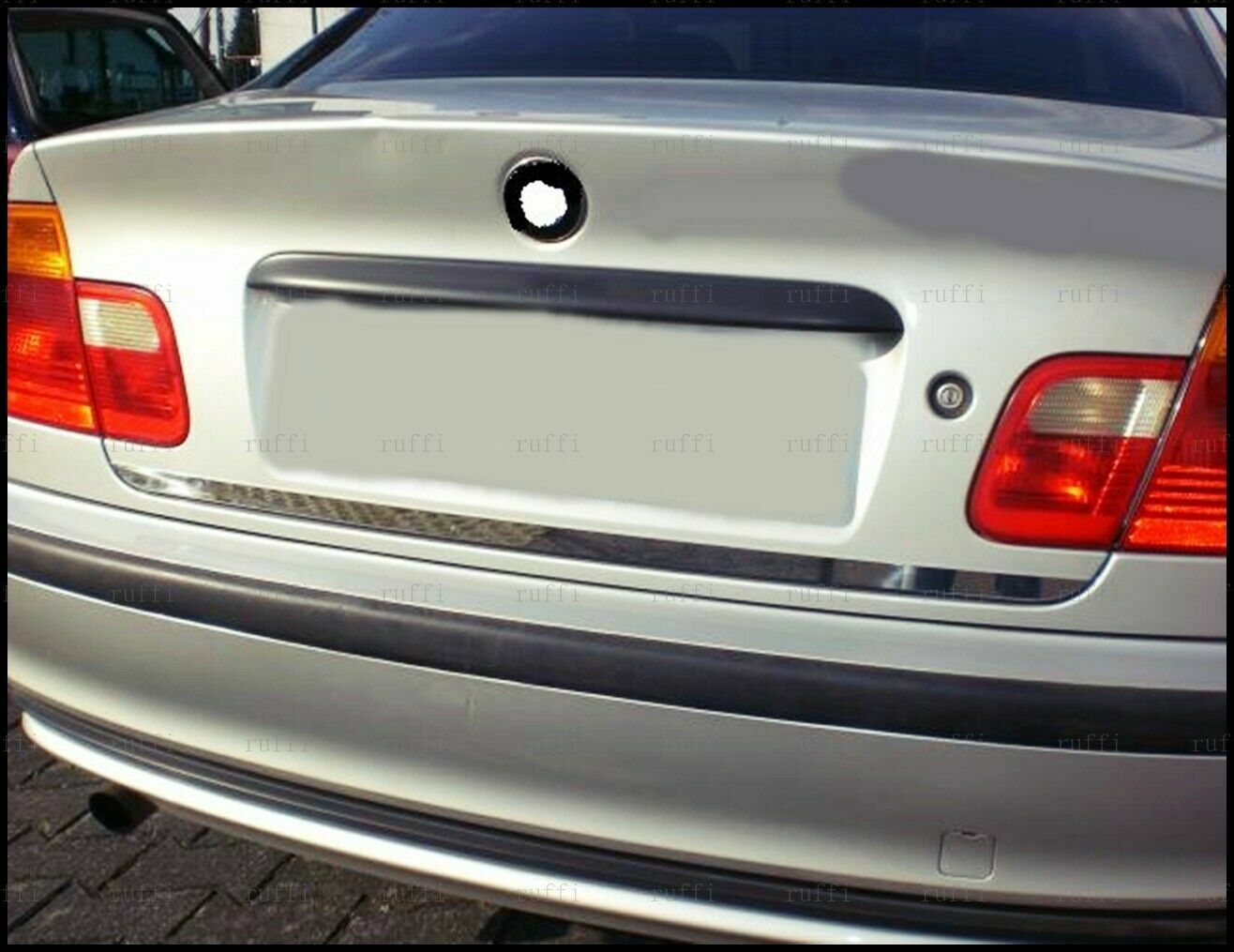 CROMATURA BAGAGLIAIO BMW 3ER E46 HB-SALOON 1998-2007 ACCIAIO INOX ADESIVO 0032 AUTOELEGANCERICAMBI