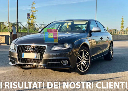 AUDI A4 B8 2008-2012 GRIGLIE FENDINEBBIA NERE DETTAGLI CROMATI DESIGN RS4 S4 AUTOELEGANCERICAMBI