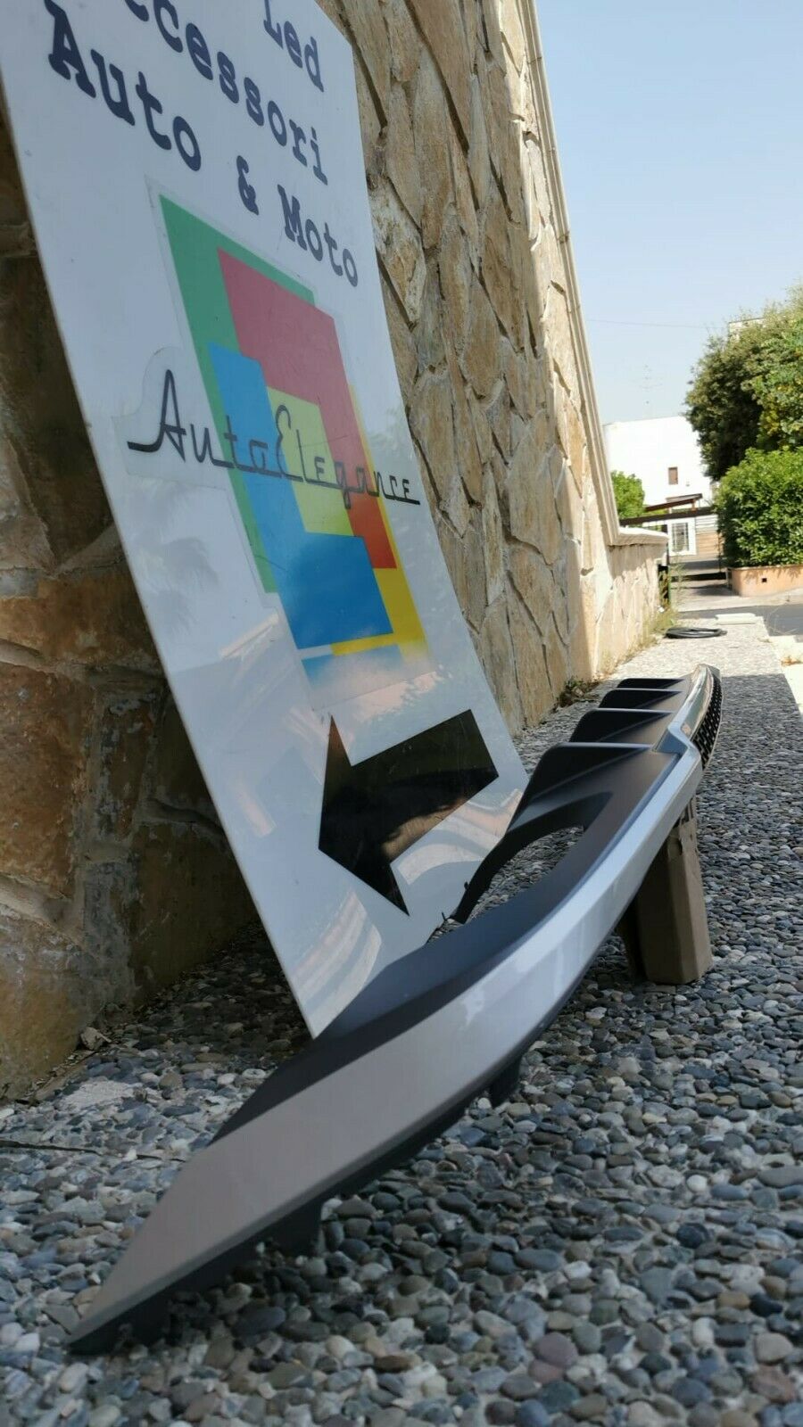 SOTTO PARAURTI PER AUDI A3 8V SPORTBACK 2016-2019 RESTYLING DIFFUSORE S3