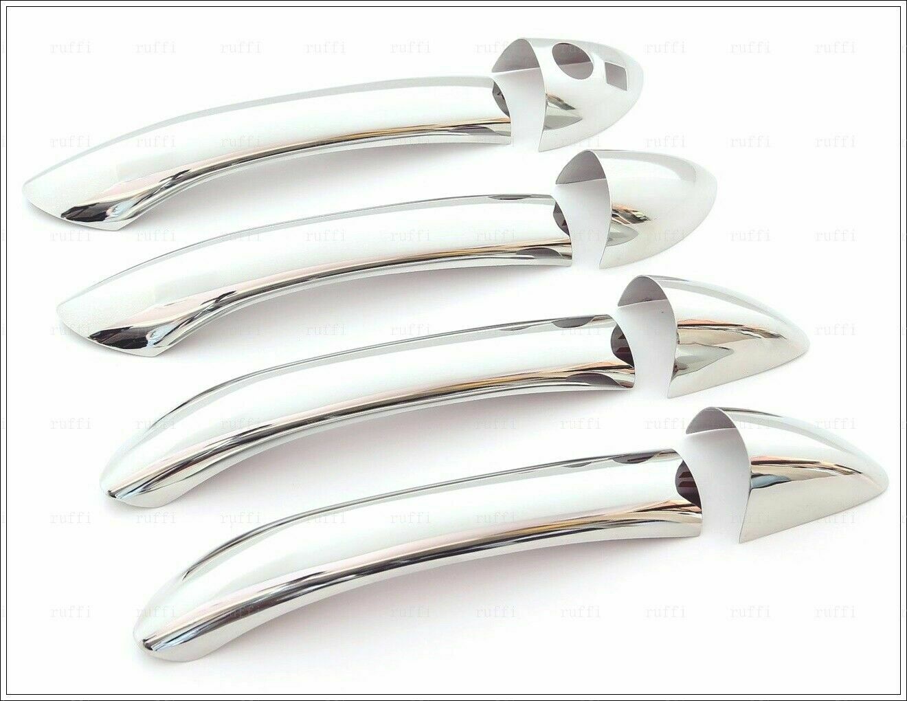CROMATURA MANIGLIE 4 PORTE MERCEDES E W211 S211 2002-2009 INOX ADESIVO 0032 AUTOELEGANCERICAMBI