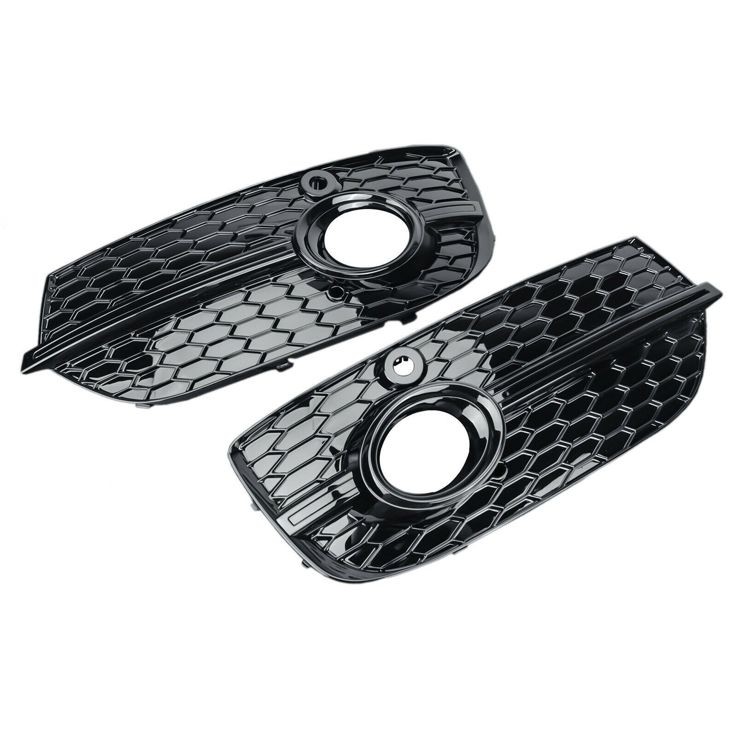BLACK FOG LIGHT GRILLS AUDI Q3 2012-2015 IN ABS