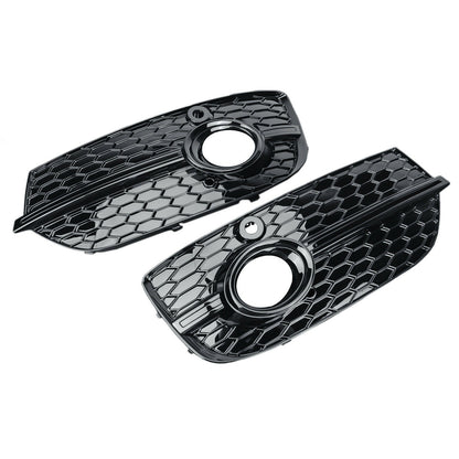 BLACK FOG LIGHT GRILLS AUDI Q3 2012-2015 IN ABS