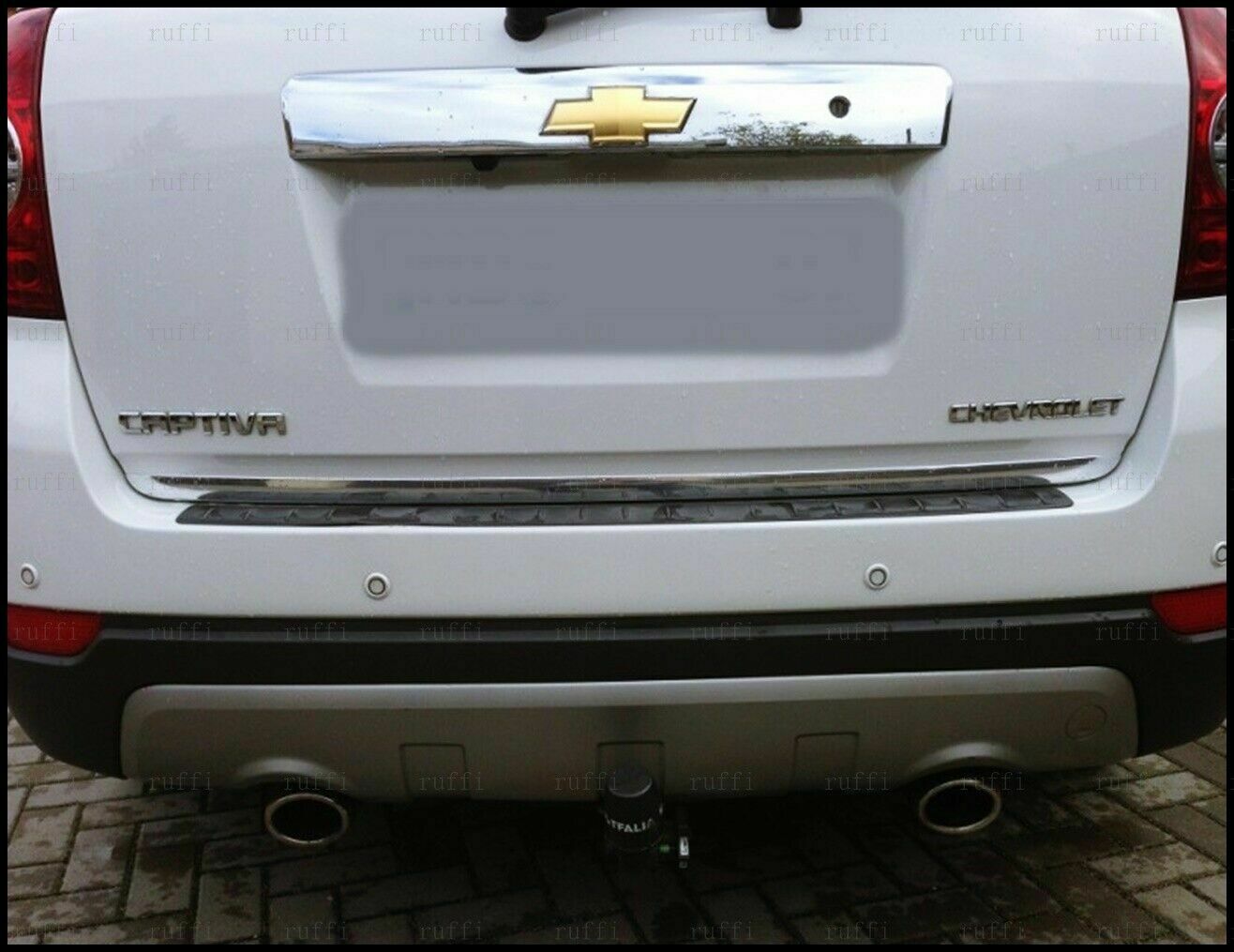 CROMATURA BAGAGLIAIO CHEVROLET CAPTIVA 2006+ ACCIAIO INOX ADESIVO 0032 AUTOELEGANCERICAMBI