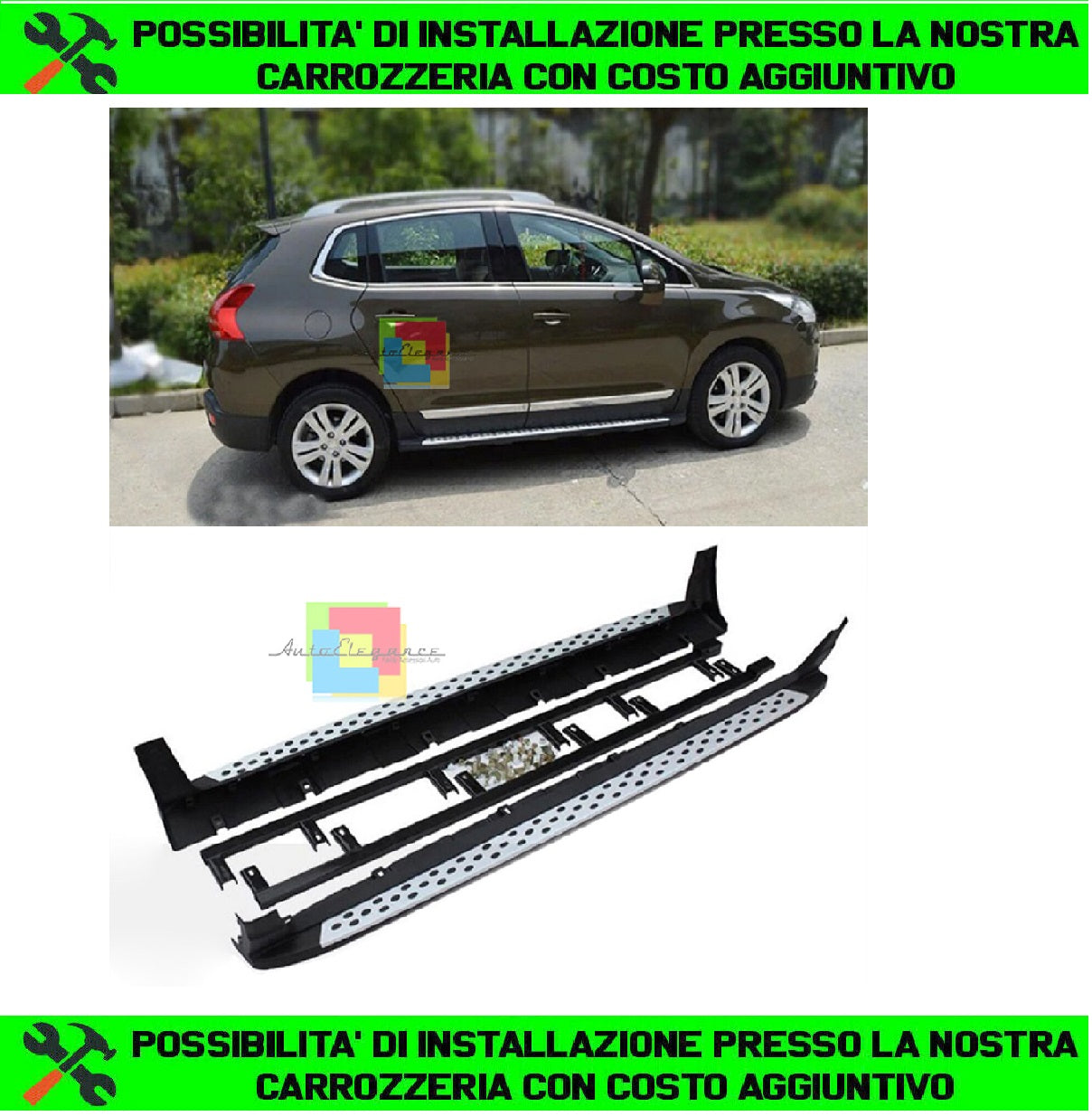 PEUGEOT 3008 2009-2016 TOP QUALITY DOOR SIDE STEPS