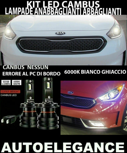 KIA NIRO LOW BEAM HIGH BEAM LED LAMPS 16.000LM 0032