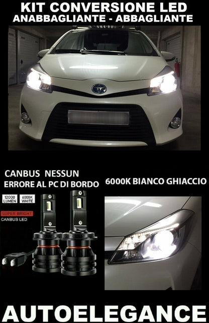 TOYOTA YARIS HYBRID LAMPADE ANABBAGLIANTI ABBAGLIANTI LED 16.000LM CAMBUS 0032
