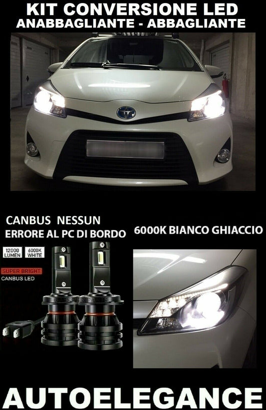 TOYOTA YARIS HYBRID LOW BEAM HIGH BEAM LED 16.000LM CAMBUS 0032