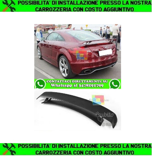 AUDI TT 8J 2006-2014 SPOILER COFANO POSTERIORE RST IN ABS AUTOELEGANCERICAMBI