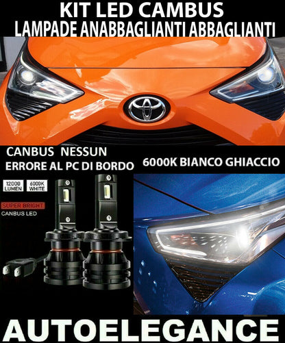 TOYOTA AYGO B4 LOW BEAM HIGH BEAM HIR2 LED 16.000LM