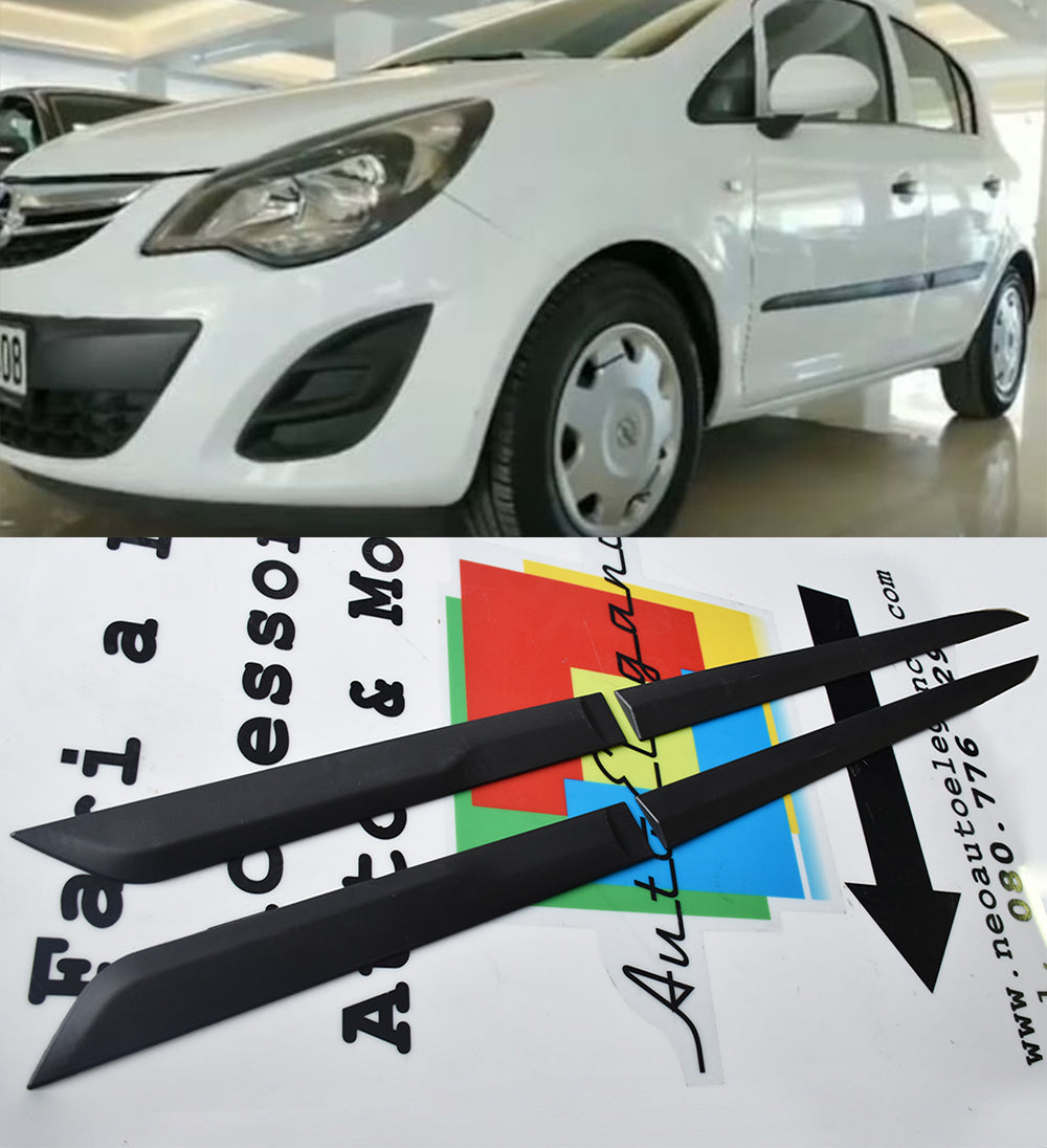 OPEL CORSA D PROTEZIONE PORTIERE ADESIVE 3M IN ABS 4 PEZZI BOMBATURE PORTA
