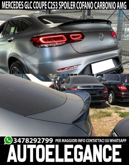 MERCEDES GLC COUPE 2015-2020 REAR SPOILER HOOD CARBON LOOK AMG DESIGN