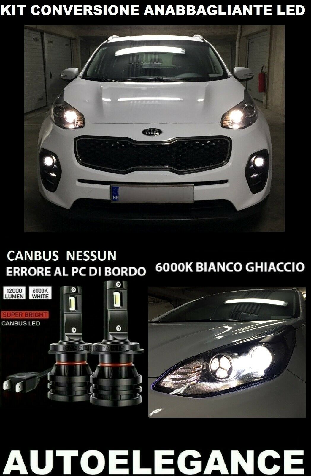 KIA SPORTAGE MK4 LED LOW BEAM KIT 16.000LM CAMBUS 0032