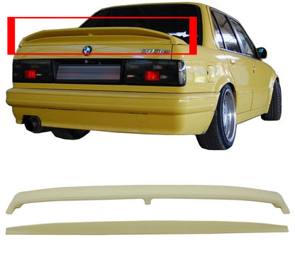 BMW SERIE 3 E30 BERLINA CABRIO SPOILER POSTERIORE SUL COFANO ABS LOOK M-TECHNIK AUTOELEGANCERICAMBI