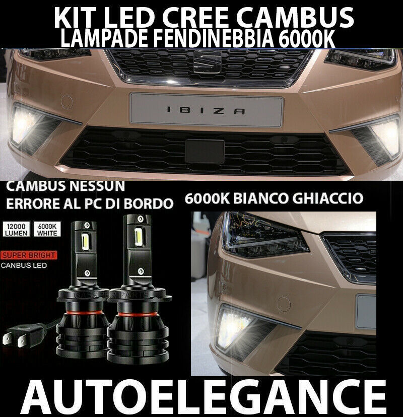 SEAT IBIZA KJ1 V PAIR OF LED FOG LIGHTS 10.000LM 0032