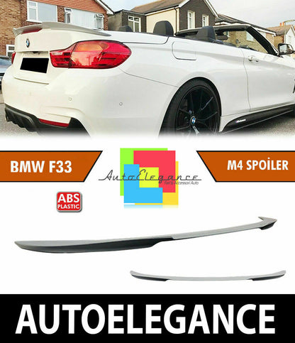BMW SERIE 4 F33 F83 CABRIO SPOILER POSTERIORE SUL COFANO DEFLETTORE M4 ABS 0032 AUTOELEGANCERICAMBI