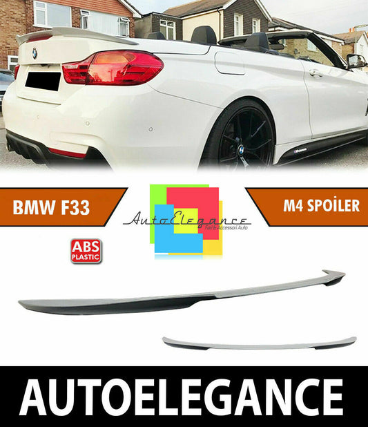 BMW SERIE 4 F33 F83 CABRIO SPOILER POSTERIORE SUL COFANO DEFLETTORE M4 ABS 0032 AUTOELEGANCERICAMBI
