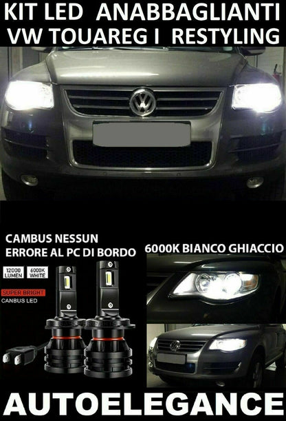 VW TOUAREG I LIFT LED LOW BEAM HEADLIGHTS 16.000LM CAMBUS NO ERROR - AT 0032