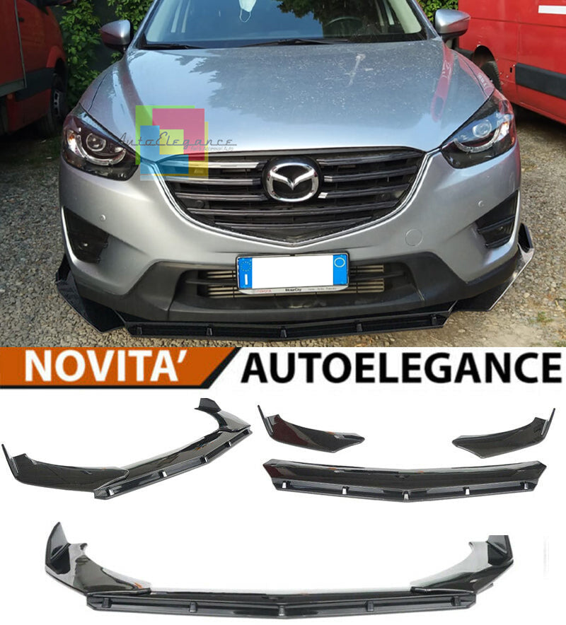 MAZDA CX5 LIP SPLITTER GLOSSY BLACK UNDER ABS BUMPER