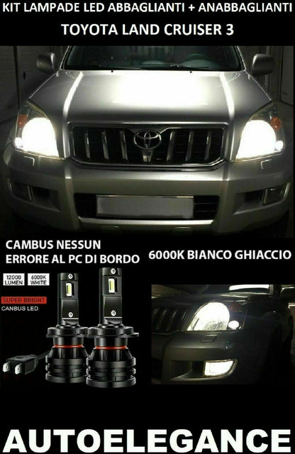 TOYOTA LAND CRUISER 02-09 LOW BEAM HIGH BEAM LED 16.000LM CAMBUS AT 0032