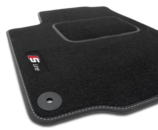 4HS TAPPETI TAPPETINI moquette velluto S-LINE AUDI A4 B8 2008-2015 AUTOELEGANCERICAMBI