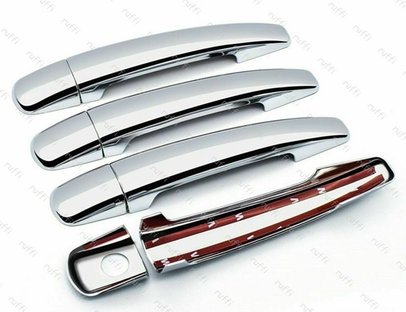 CROMATURA MANIGLIE 4 PORTE CITROEN C4 MK1 2004-2010 ACCIAIO INOX ADESIVO 0032 AUTOELEGANCERICAMBI