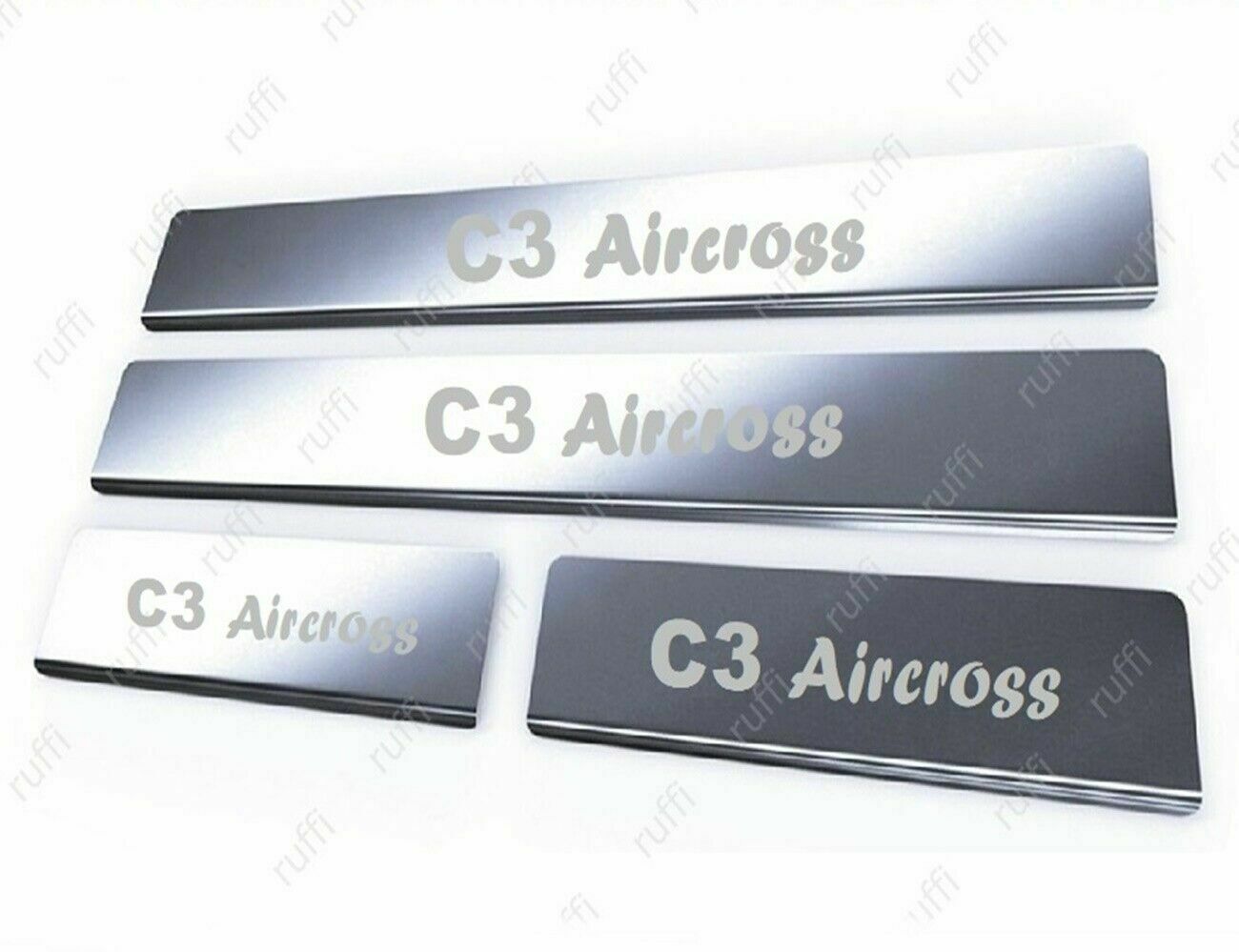 CROMATURA BATTITACCO PORTE CITROEN C3 AIRCROSS 2017+ ACCIAIO INOX ADESIVO 0032 AUTOELEGANCERICAMBI