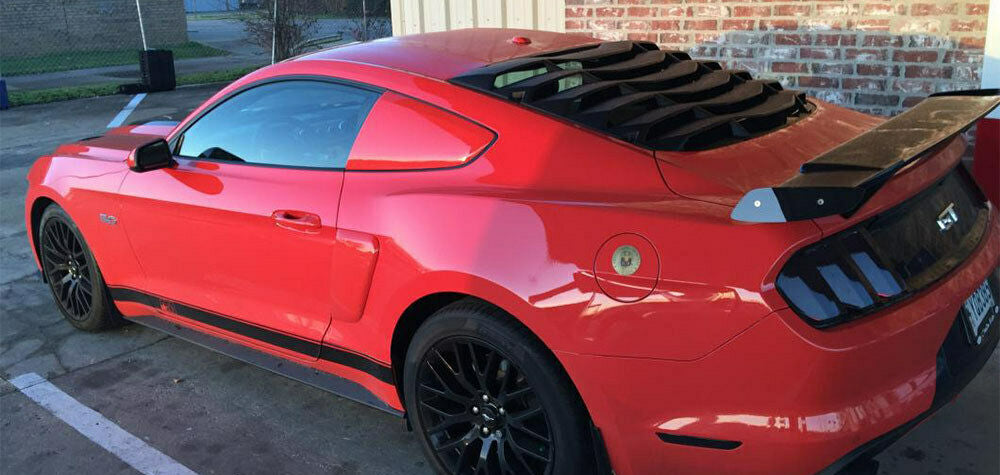 FORD MUSTANG 2015-2020 PROTEZIONE LOUVER LUNOTTO POSTERIORE LOOK GT350