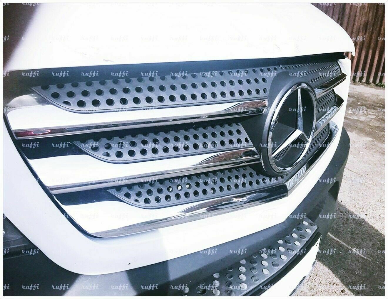 CROMATURA GRIGLIA FRONTALE 5PZ MERCEDES SPRINTER W906 13-18 INOX ADESIVO 0032 AUTOELEGANCERICAMBI