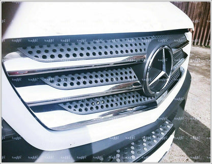 CROMATURA GRIGLIA FRONTALE 5PZ MERCEDES SPRINTER W906 13-18 INOX ADESIVO 0032 AUTOELEGANCERICAMBI