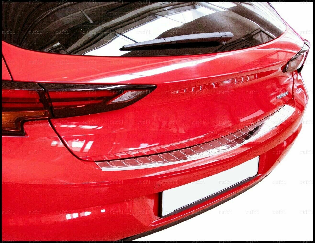 CROMATURA PROTEZIONE PARAURTI POSTERIORE OPEL ASTRA K HB 2015+ INOX ADESIVO 0032 AUTOELEGANCERICAMBI