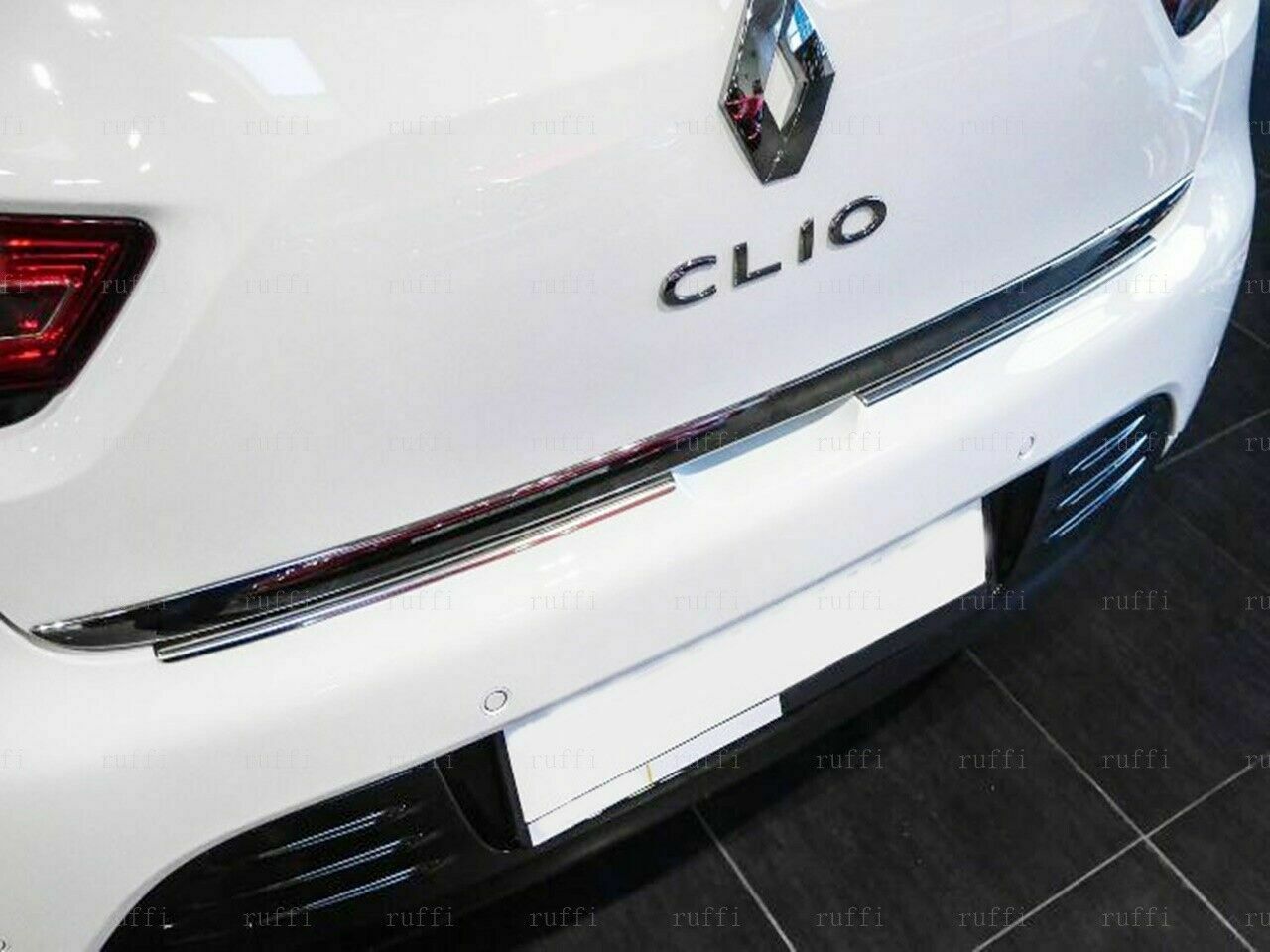 CROMATURA PROTEZIONE PARAURTI POSTERIORE RENAULT CLIO IV BH INOX ADESIVO 0032 AUTOELEGANCERICAMBI