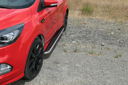 TOYOTA C-HR CHR 2016+ PEDANE LATERALI SOTTOPORTA PROFILO CROMATO