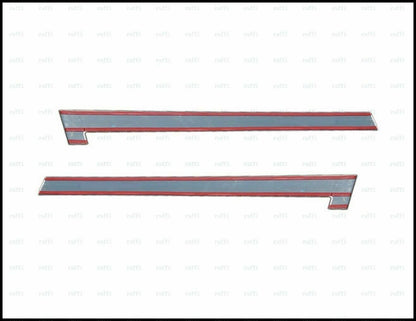 CROMATURA FASCE PORTIERA SCORREVOLE 2PZ MERCEDES CITAN 2012+ INOX ADESIVO 0032 AUTOELEGANCERICAMBI