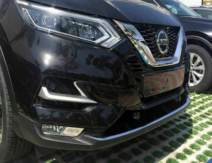 CROMATURA PARAURTI ANTERIORE NISSAN QASHQAI J11 2017+ ACCIAIO INOX ADESIVO 0032 AUTOELEGANCERICAMBI