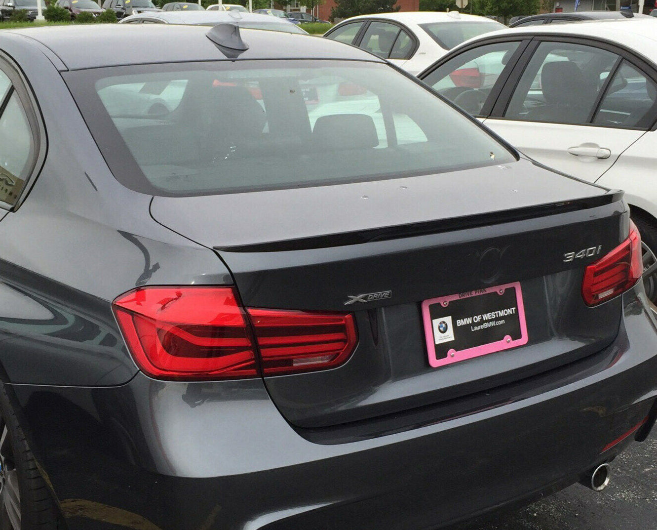BMW 3 SERIES F30 SEDAN M SPORT LOOK HOOD SPOILER IN GLOSSY BLACK ABS