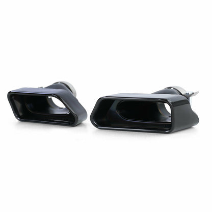 BMW SERIE 5 F10 F11 F18 TERMINALI DI SCARICO IN ACCIAIO INOX NERI 550i V8 LCI AUTOELEGANCERICAMBI