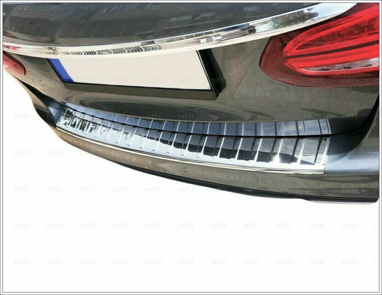 CROMATURA PROTEZIONE PARAURTI POST. MERCEDES C S205 2014+ INOX ADESIVO 0032 AUTOELEGANCERICAMBI