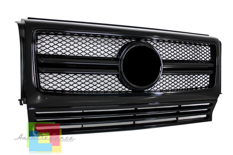 MERCEDES G W463 FRONT GRILLE TOTAL BLACK SPORTS MASK G55 G53