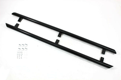 VW CADDY 2003-2015 TUBULAR SIDE STEPS UNDER DOOR - BLACK