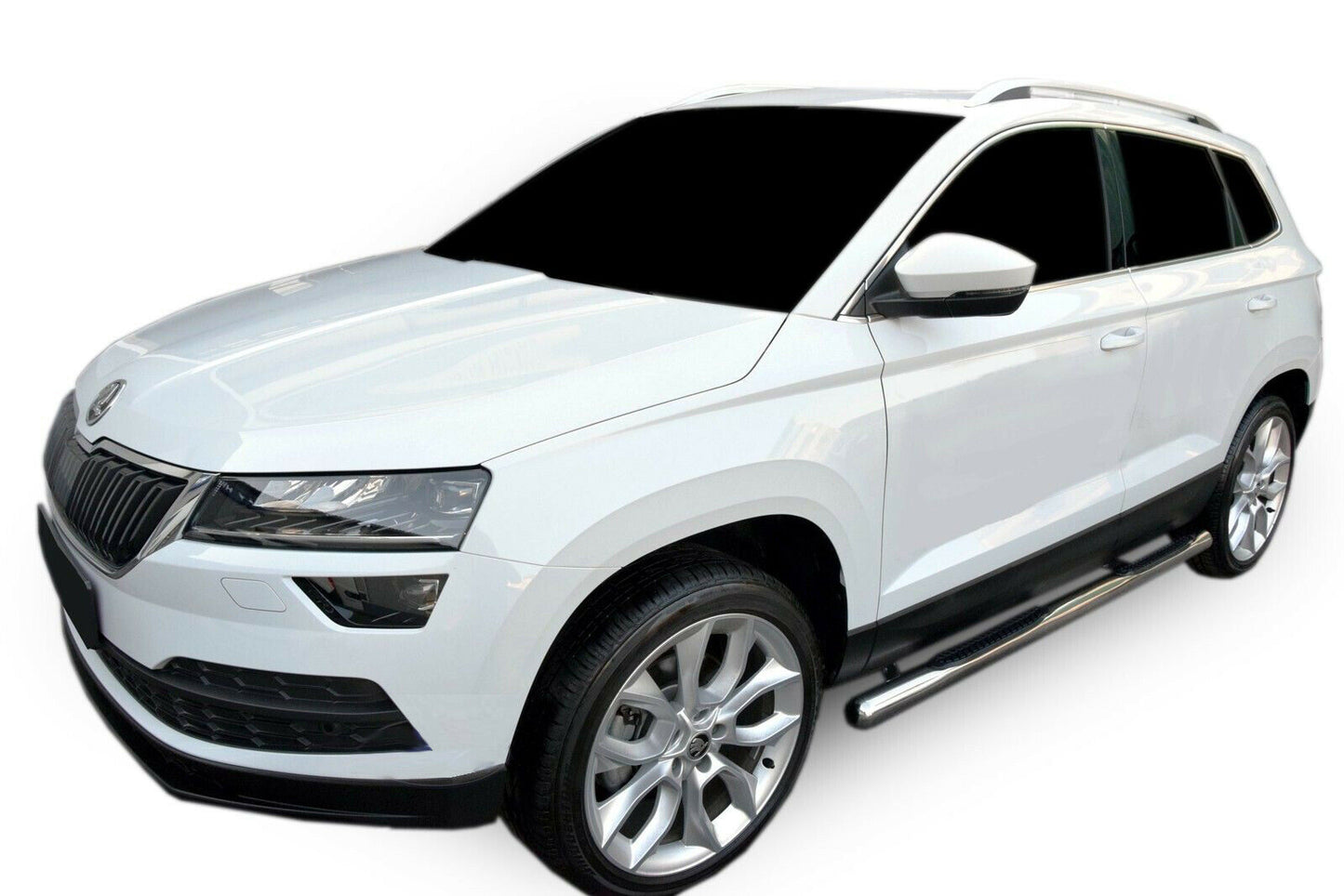 SIDE STEPS SKODA KAROQ 2017 ONWARDS UNDER DOOR TOP QUALITY TUBULAR