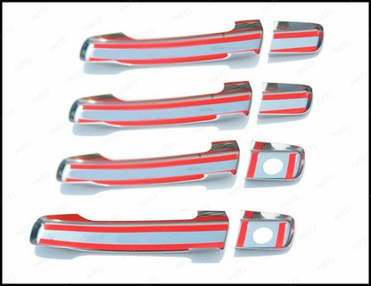 CROMATURA MANIGLIE 4 PORTE MERCEDES ML W163 1998-2005 INOX ADESIVO 0032 AUTOELEGANCERICAMBI