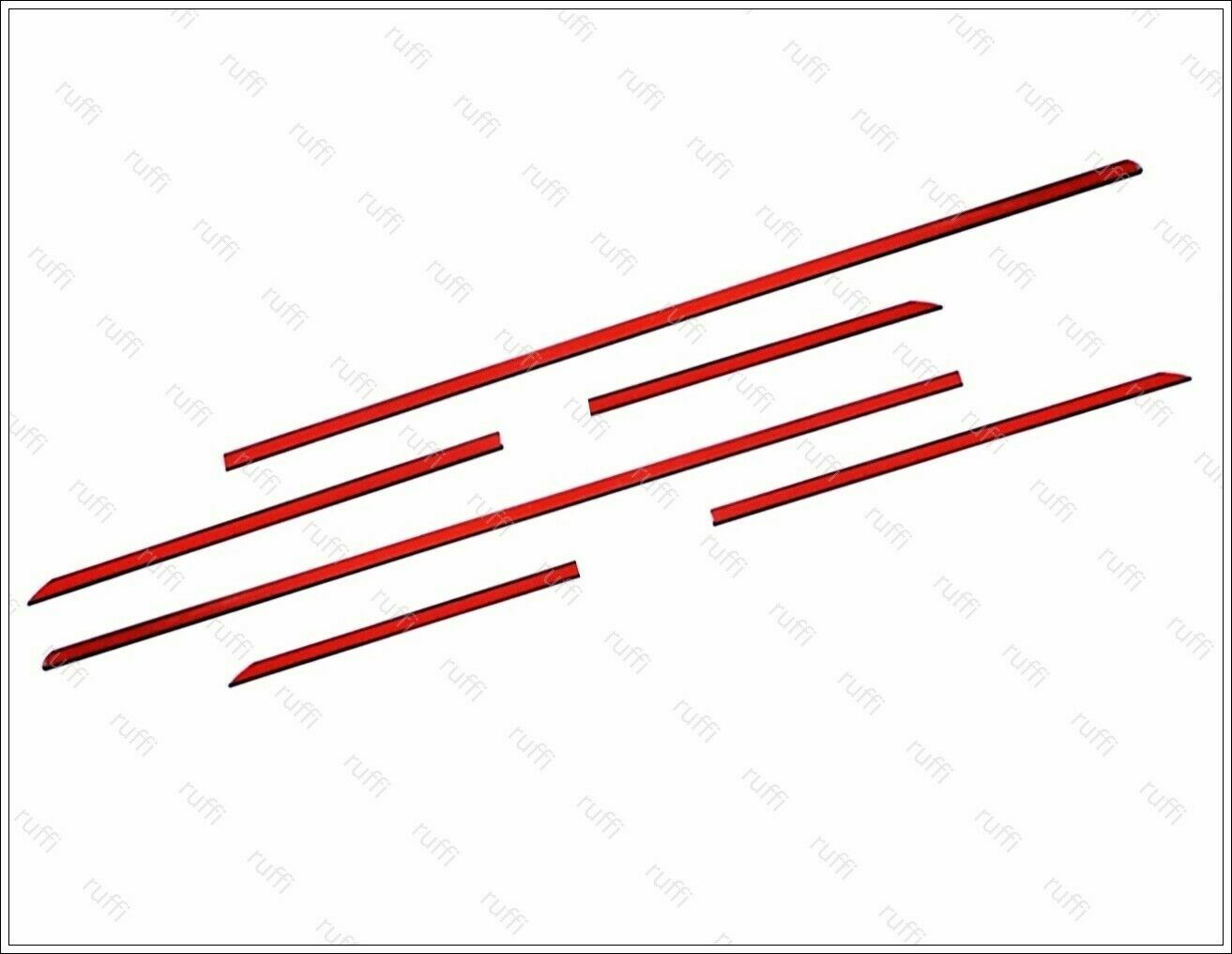 CROMATURA FASCE LATERALI PORTIERE MERCEDES W204 S204 2007-2014 INOX ADESIVO 0032 AUTOELEGANCERICAMBI