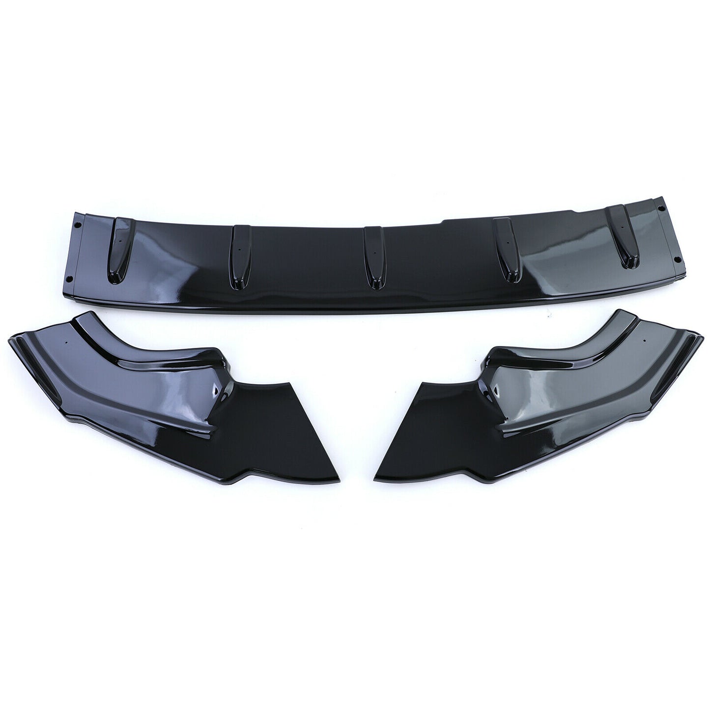 VW GOLF 7.5 RLINE 2016-2019 ABS FRONT BUMPER SPLITTER GLOSS BLACK