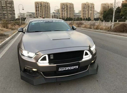 FORD MUSTANG 2015-2017 COFANO ANTERIORE DESIGN GT350 SPORTIVO CON PRESA D'ARIA